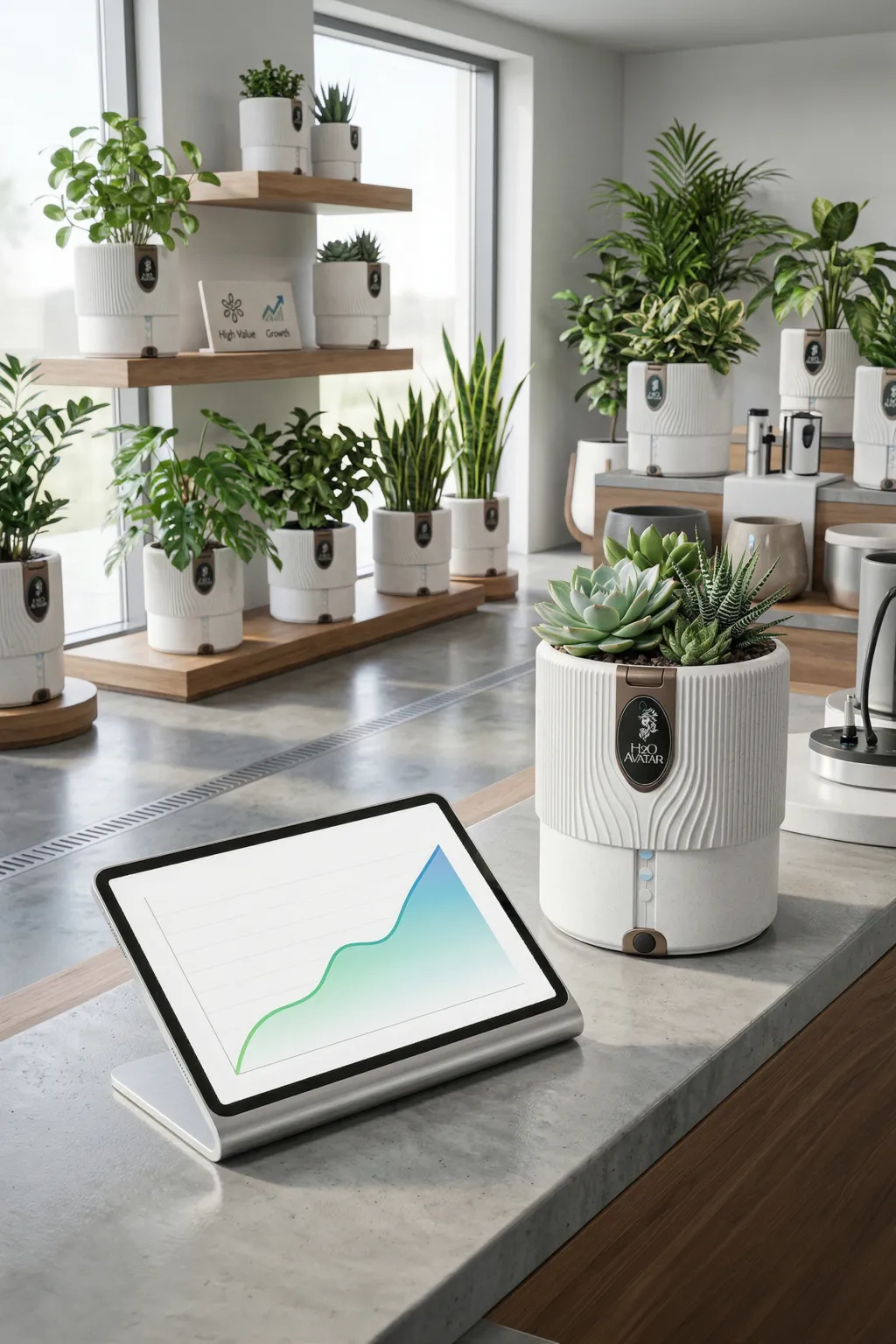 Garden center pottery studio concept